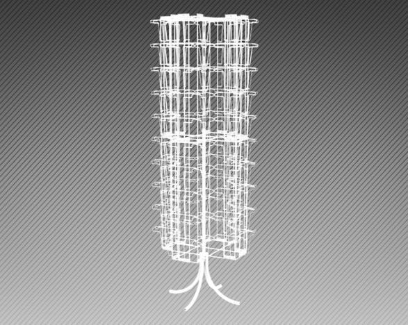 Стойка 12-ти гранная, 60 ячеек А5, 60 ячеек А6