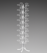 Стойка для головных уборов, 40 элементов