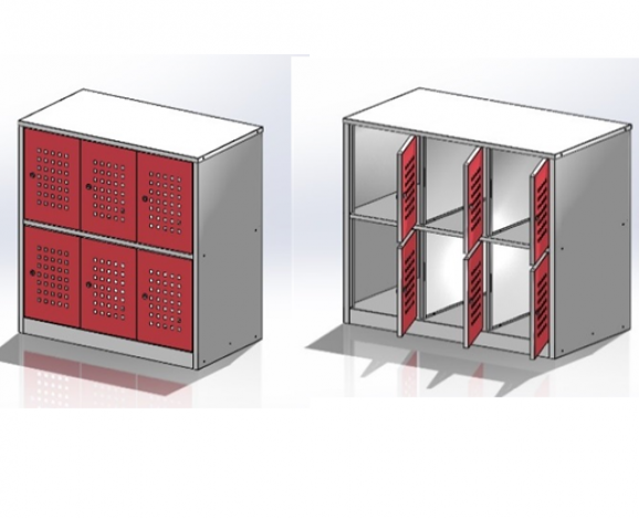  (ШРС) 6 - ТУМБА  3х секционные (6 ячеечные)
