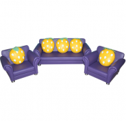 Клубничка комплект мягкой детской мебели