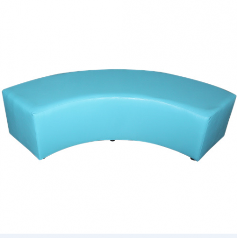 Банкетка полукруглая на каркасе (хромированные ножки)